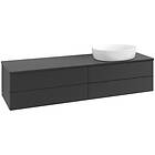Villeroy & Boch V&B Antao Servantskap med 4 skuffer 160x50x36 cm, u/lys, Sort Ma