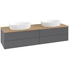 Villeroy & Boch V&B Antao Servantskap med 4 skuffer 160x50x36 cm, u/lys, Antrasi