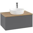 Villeroy & Boch V&B Antao Servantskap med 1 skuff 80x50x36 cm, u/lys, Antrasitt/