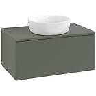Villeroy & Boch V&B Antao Servantskap med 1 skuff 80x50x36 cm, u/lys, Grønn Matt