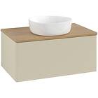 Villeroy & Boch V&B Antao Servantskap med 1 skuff 80x50x36 cm, u/lys, Grå Matt/E