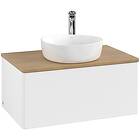 Villeroy & Boch V&B Antao Servantskap med 1 skuff 80x50x36 cm, u/lys, Hvit Matt/