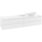 Villeroy & Boch V&B Antao Servantskap med 4 skuffer 160x50x36 cm, u/lys, Hvit Ma