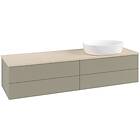 Villeroy & Boch V&B Antao Servantskap med 4 skuffer 160x50x36 cm, u/lys, Steingr