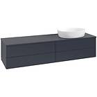 Villeroy & Boch V&B Antao Servantskap med 4 skuffer 160x50x36 cm, u/lys, Blå Mat