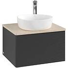 Villeroy & Boch V&B Antao Servantskap med 1 skuff 60x50x36 cm, u/lys, Sort Matt/