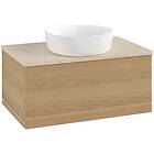 Villeroy & Boch V&B Antao Servantskap med 1 skuff 80x50x36 cm, u/lys, Eik/Crème
