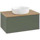 Villeroy & Boch V&B Antao Servantskap med 1 skuff 80x50x36 cm, u/lys, Grønn Matt