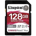 Kingston Canvas React Plus V60 SD for Full HD/4K 128GB 