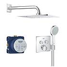 Grohe Grohtherm SmartControl Dusjpakke Komplett med hodedusj og hånddusj 34742000