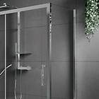 Novellini Rose F Sidefastfelt 71-74 cm, Krom/Klart Glass ROSEF71-1K