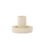 Venture Home Ljusstake Ceco Candlestick Beige/Black Dots W11*H6cm 58103-222