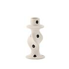 Venture Home Ljusstake Glory Candlestick White/Black Dots D2*W6*H12cm 58104-110