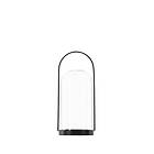 Venture Home Ljuslykta Flora Lantern Black/Clear Glass H25*11cm 58114-100