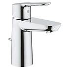 Grohe Bau Edge servantbatteri Liten modell, med bunnventil, Krom 23328000