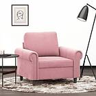 vidaXL Fåtölj Rosa 60 cm sammet 359512
