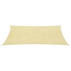 vidaXL Solskärmssegel HDPE rektangulärt 4 x 6 m beige 42284