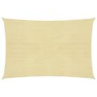 vidaXL Solsegel 160g/m² beige 5x7 m HDPE 311137