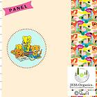 KC Bamse trikåtyg barnen läser, panel