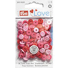 Prym Love Color Snaps cerise & rosa