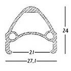 Rodi Airline 1 Rim Silver 20´´ 36H