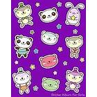 Fat Dog Journals: Sticker Album For Girls: 100 Plus Pages PERMANENT Collection, Activity Book Girls, Purple 8,5 by 11