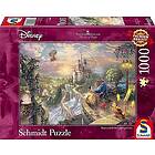 Schmidt Spiele 59475 Thomas Kinkade - Beauty and the Beast Falling in Love 1000 delar