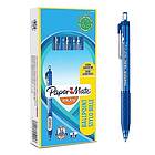 Paper Mate InkJoy 300RT Kulspetspennor med tryckknapp Mediumspets (1,0 mm) Blå 12 stycken