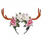 Renhorn med blommor