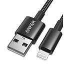 Anker Premium dubbel flätad 180 cm nylon Lightning-kabel