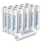 Powerowl AAA Laddningsbara Batterier Förladdning 1000 mAh Hög kapacitet 1,2 V Ni-MH