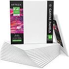Arteza 20 X 20 Cm Tomma Fyrkantiga Dukpanelbrädor, Paket Med 14, Grundad