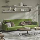 vidaXL Bäddsoffa 2-sits ljusgrön sammet 375940