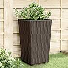 vidaXL Odlingslådor 4 st brun 32,5x32,5x57 cm PP 367855