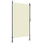 vidaXL Rullgardin utomhus 120x270 cm gräddvit 145940
