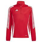 Adidas Tiro24 Half Zip Sweatshirt Röd 13-14 Years Pojke