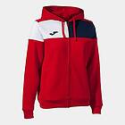 Joma Crew V Full Zip Sweatshirt Röd XL Kvinna