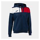 Joma Crew V Full Zip Sweatshirt Blå XL Kvinna