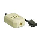 Goobay telefonadapter 20 cm sort