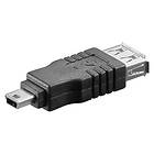 Luxorparts Adapter USB-hona till Mini-USB-hane