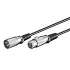 Luxorparts Balanserad XLR-kabel 6 m, Svart