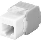 Luxorparts Keystone-jack Cat. 6a UTP verktygsfri Vit