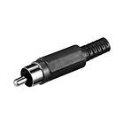 Luxorparts RCA-kontakt Hane Svart