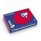 Clairefontaine 160g A4 papper körsbärsröd 250 ark 160G