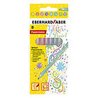 Faber-Castell Tuschpennor Eberhard Faber Glitter sorterade färger pastell 8st