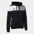 Joma Crew V Full Zip Sweatshirt Svart L Kvinna