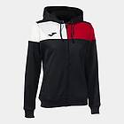 Joma Crew V Full Zip Sweatshirt Svart XL Kvinna