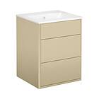 Gustavsberg Tvättställsskåp Graphic 45 cm Kommod Beige med tvtst GB71GCVU45BBWB