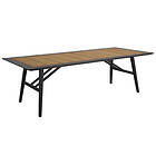 Brafab Chios matbord Svart/teak 240 x 100 cm