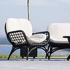 Venture Home Fåtölj Moana Single Chair Black White Spunpolyster 1218-100